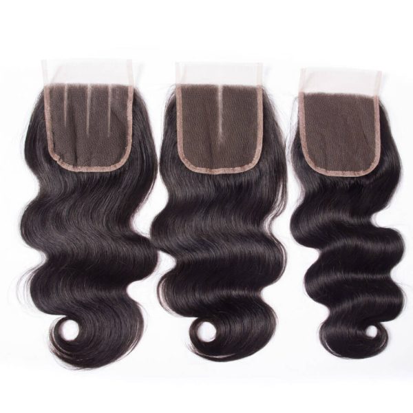 Body Wave Hair 3 Bundles With 4X4 HD Lace Closure