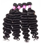 3 Bundles Brazilian Loose Deep Virgin Hair With 6x6 HD Lace Closure