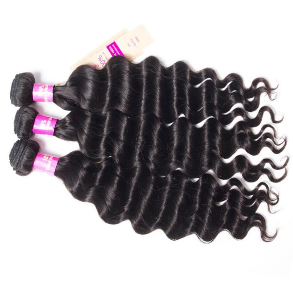 Loose Deep 3 Bundles With 13x4 HD Lace Frontal Ear to Ear Lace Frontal With Bundles