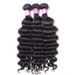 Loose Deep 3 Bundles With 5*5 HD Lace Closure Brazilian Virgin Human Hair Deals