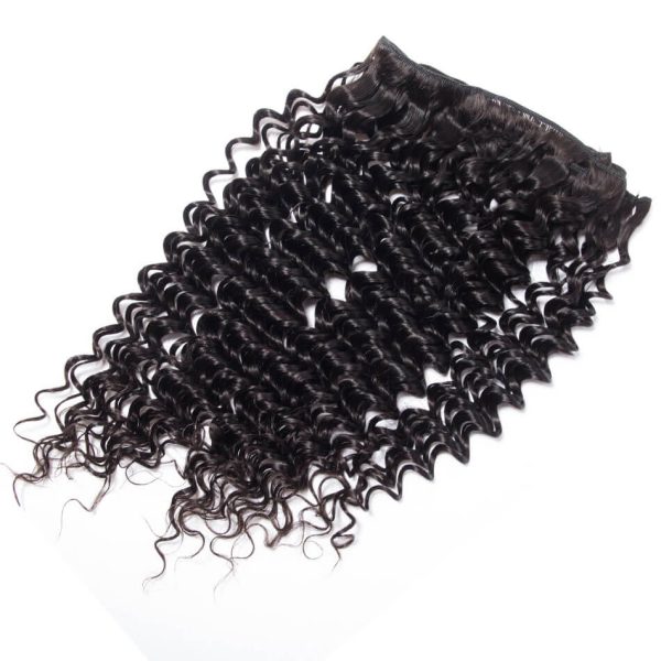 3 Bundles Brazilian Deep Wave Virgin Hair With HD Lace Closure