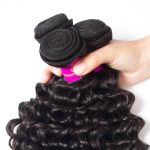 3 Bundles Brazilian Deep Wave Virgin Hair With HD Lace Closure