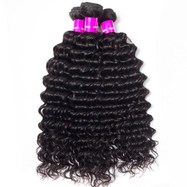 Deep Wave Hair Weave 10 Bundles Wholesale Deep Curly Virgin Remy Human Hair