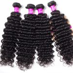 Deep Wave 3 Bundles With 5X5 HD Lace Closure Brazilian Virgin Human Hair Deals