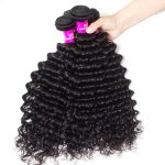 Deep Wave Human Hair 4 Bundles With 13x4 HD Lace Frontal