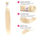 28 30 Inch 613 Blonde Human Hair Bundles Brazilian Hair Honey Blonde 1 PCS Straight Bundles