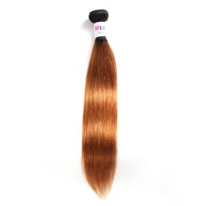 Unprocessed Virgin Hair Bundles Ombre Honey 1B/30 Straight Hair Weaves