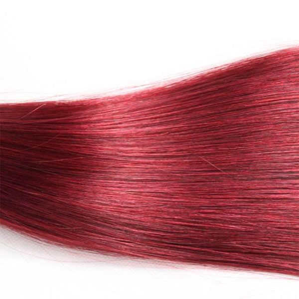 Brazilian Virgin Hair Ombre  Color 1B/99J Straight Bundles 100%  Natural Human Hair Extensions