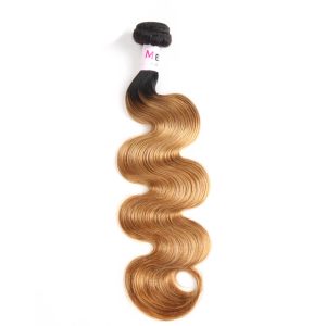 Brazilian Virgin Hair Ombre Color Honey 1B/27 Body Bundles 100% Human Hair Extensions