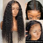 5x5 13x4 13x6 Deep Curly Glueless Lace Front Wig HD Invisible Human Hair Wig