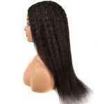 Kinky Straight U Part Wig Yaki Human Hair Wig 150 Density