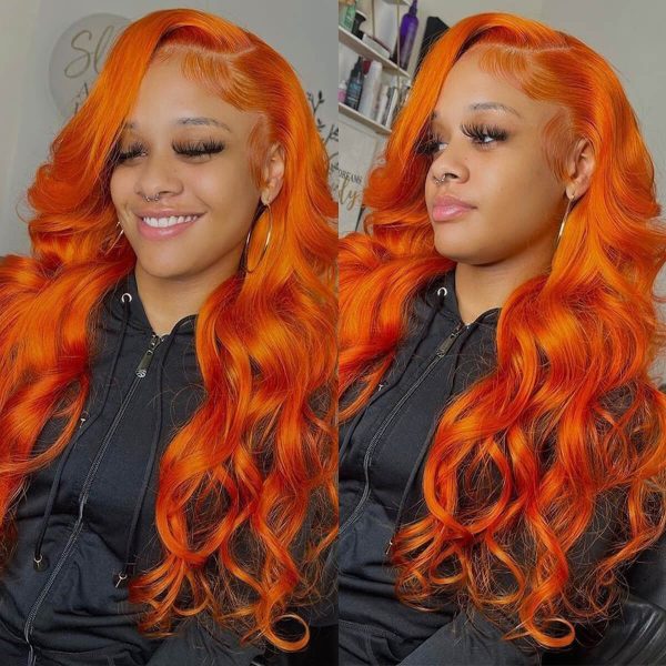 Colored Body Wave Human Hair Wigs | 13x4 HD Lace Front Lace Wig