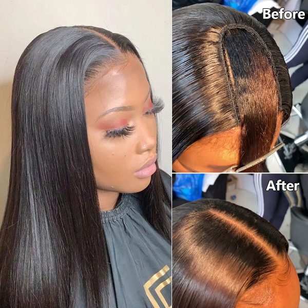 Brazilian Human Hair Straight U Part Wig | Leave out Wig