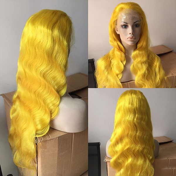 Colored Body Wave Human Hair Wigs | 13x4 HD Lace Front Lace Wig