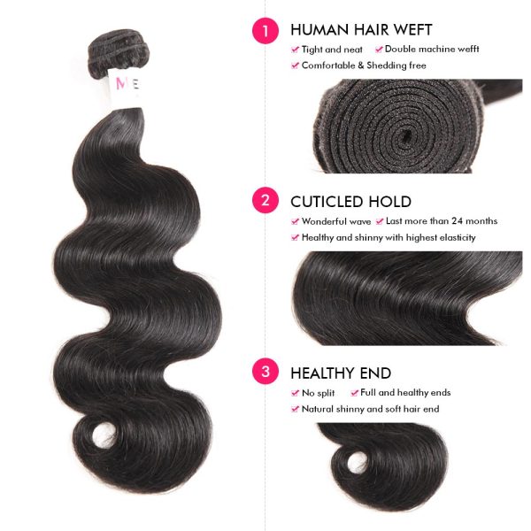 High Quality 12A Grade Virgin Brazilian Hair Body Wave Human Hair 4 Bundles with 4x4 Transparent Lace Closure