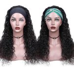 Headband Water Wave Human Hair Wigs | 150% Density No Glue Silk Scarf