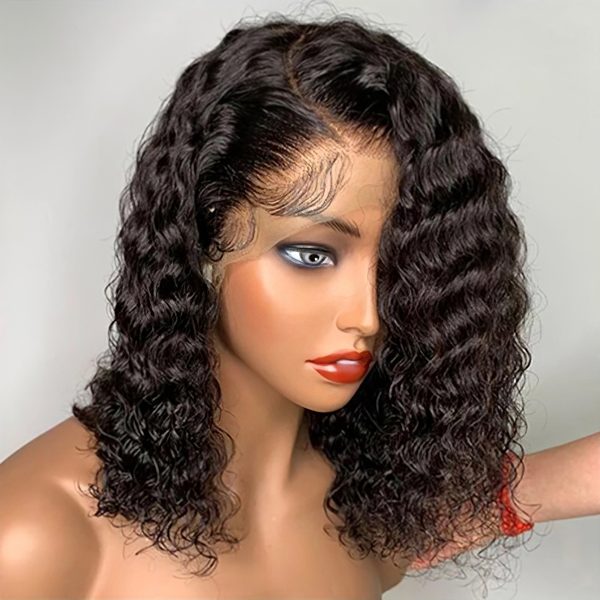 Deep Wave Short HD Lace Front Wigs High Density Fashion Summer Wig