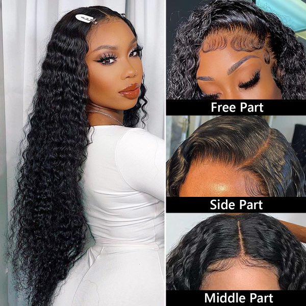 Deep Wave HD Lace Front Wig 13x4 13x6 Human Hair Deep Wave Wig