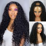 Deep Wave U Part Wig Deep Curly Human Hair Wig