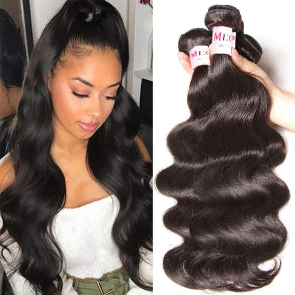 3 Bundles Body Wave Hair 10A Brazilian Human Hair Bundles Natural Hair Extensions