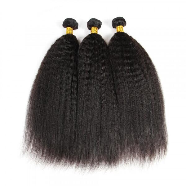 10A Unprocessed Human Hair Yaki Straight Weave 3 Bundles Deal