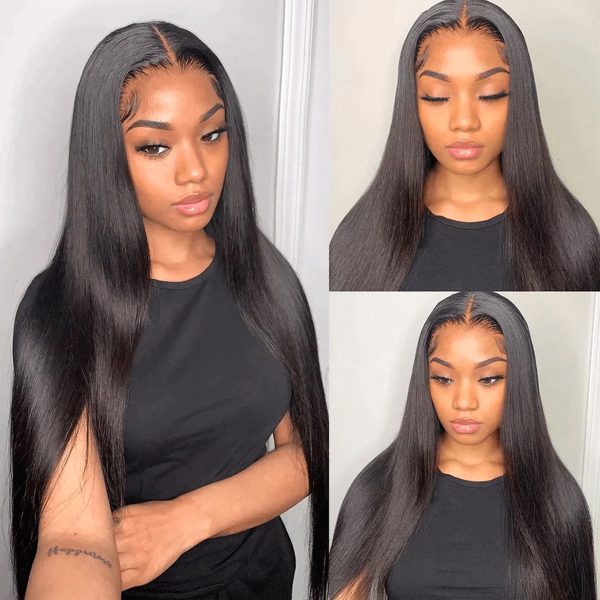 Straight Human Hair Wigs 5x5 6x6 HD Lace Closure Wig