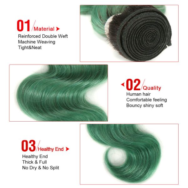 Human Hair Body Wave 3 Bundles TT1B/TUQIV