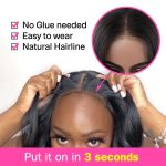 Kinky Curly Glueless Wig Wear Go 4x6 HD Lace Pre Cut Lace Closure Wig