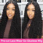 4x6 HD Lace Deep Wave Glueless Wig Wear Go Pre Cut Lace Closure Wig