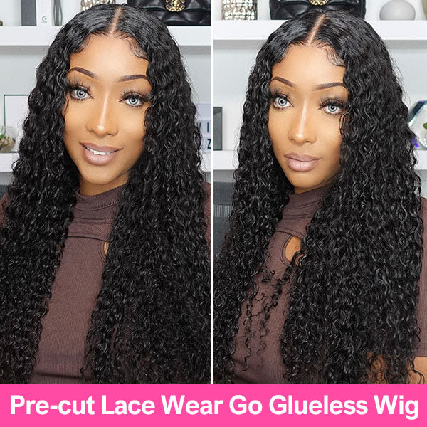 4x6 HD Lace Deep Wave Glueless Wig Wear Go Pre Cut Lace Closure Wig