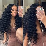 4x6 HD Lace Loose Curly Glueless Wig Wear Go Pre Cut Lace Closure Wig