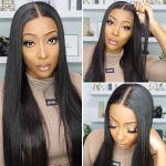 4x6 HD Lace Glueless Straight Wig Pre-bleached Straight Hair Wear Go Glueless Wig Pre-cut HD Lace Pre-plucked