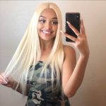 Blonde Human Hair HD Lace Front Wigs 613 Straight hair wig