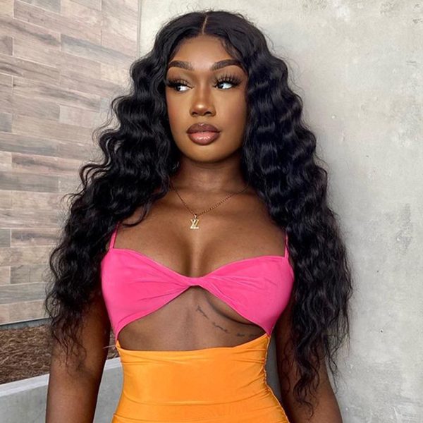 Loose Deep Wave 360 HD Lace Frontal Wig Virgin Human Hair Wig