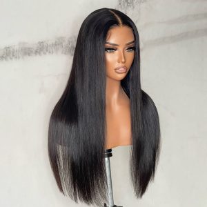4X4 Lace Closure Wig Straight Virgin Human Hair Wig
