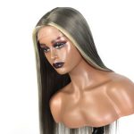 New Highlight 613 With #8 Ash Brown Honey Blonde Wigs Straight/ Body Wave Pre-colored Transparent Lace Frontal Wigs