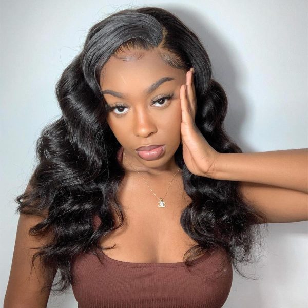 Shoulder Length HD Lace Front Body Wave Wig | 100% Real Hair