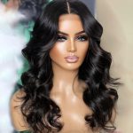 Shoulder Length HD Lace Front Body Wave Wig | 100% Real Hair