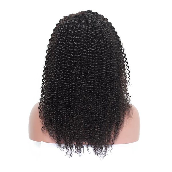 Kinky Curly HD Lace Wig Short Human Hair Wig 180 Density