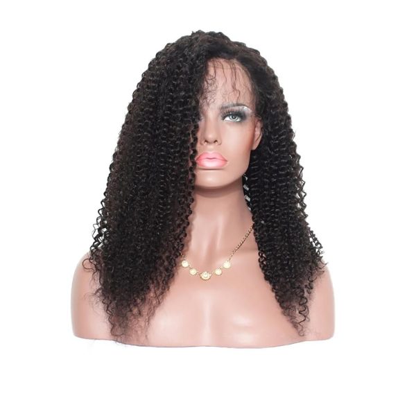 Kinky Curly HD Lace Wig Short Human Hair Wig 180 Density