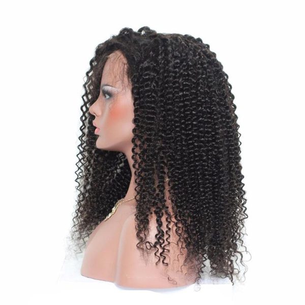 Kinky Curly HD Lace Wig Short Human Hair Wig 180 Density