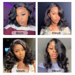 Short Glueless New Body Wave Wigs HD Lace Frontal Wig