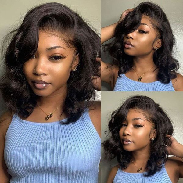 Short Glueless New Body Wave Wigs HD Lace Frontal Wig