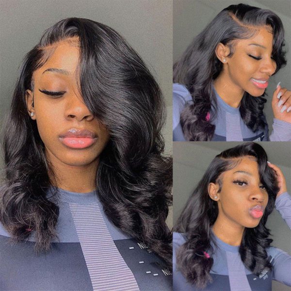 Short Glueless New Body Wave Wigs HD Lace Frontal Wig