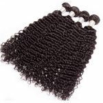 Deep Wave Curly Hair Extension 3Bundles Deal 100% Natural Human Hair Weaves Double Weft No Shedding