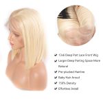 Sleek 613 Straight Blonde HD Lace Bob Wigs | 180% Density