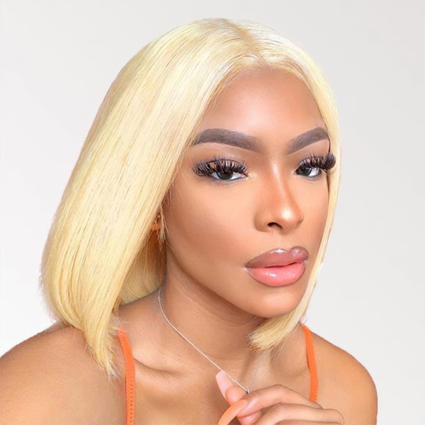 Sleek 613 Straight Blonde HD Lace Bob Wigs | 180% Density