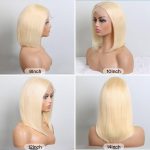 Sleek 613 Straight Blonde HD Lace Bob Wigs | 180% Density