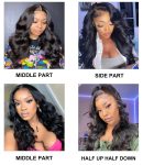 360 HD Lace Frontal Wig Body Wave Human Hair Wig