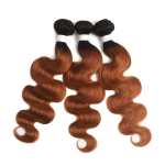 1B/30 High Quality 12A Grade Human Hair Body Wave 3 Bundles With Swiss Lace Closure